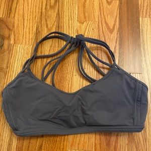Dark grey lululemon sports bra